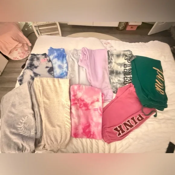 PINK VS XS-M SWEATPANTS BUNDLE - Picture 2 of 11
